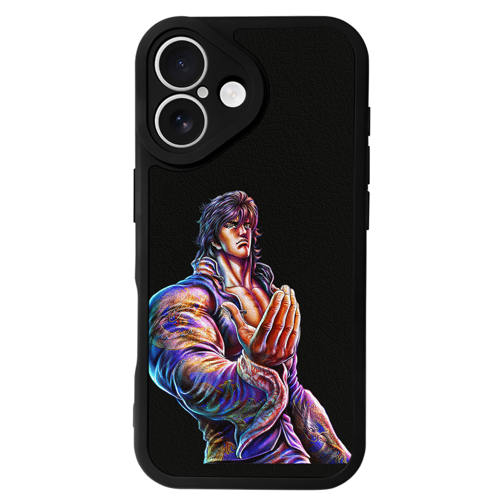 （画像用） 北斗の拳 Fist of the North Star 【iPhone 16シリーズ対応】シリコンスマホケース（レザー調） 材質：シリコン